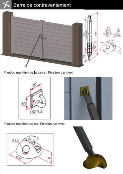 Fichier:Installation de la barre de contreventement capture d cran notice barre de contreventement.png
