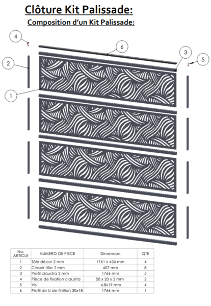 Fichier:Cl ture kit palissade Etape 1 cloture kit palissade.png